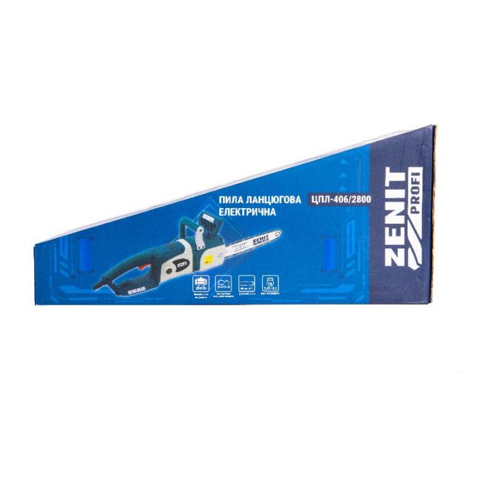 Пила ланцюгова мережева Зеніт Профі ЦПЛ-406/2800 2800Вт 40см 5.45кг