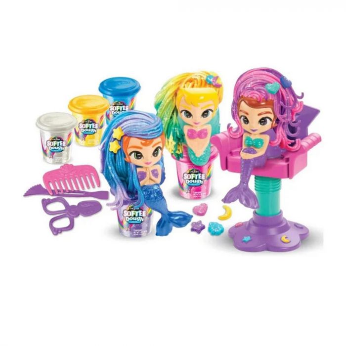 Тісто для ліплення Cra-Z-Art Салон краси Блискуча русалка, набір 12од