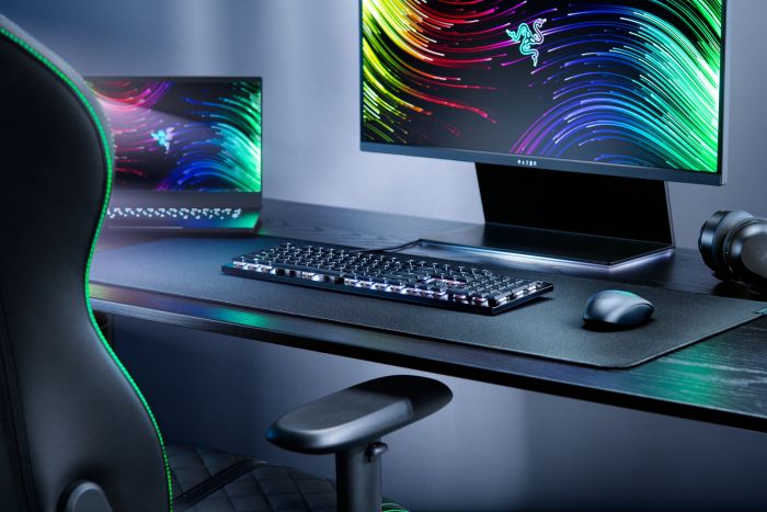 Клавіатура механічна Razer DeathStalker V2 105key, Red Switch, USB-A, EN/RU, RGB, чорний