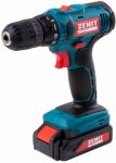 Шурупокрут-дриль акумуляторний Зеніт ЗША-12 М Li 12В 2х1.3А·год 28Нм 0-350·1300об/хв 1.1кг кейс