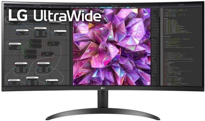 Монітор LG 34" 34WQ60C-B 2xHDMI, DP, Audio, IPS, 3440x1440, 21:9; sRGB 99%, CURVED, HDR10