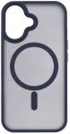 Чохол 2Е Basic для  iPhone 16, Soft Touch MagSafe Cover, синій темний