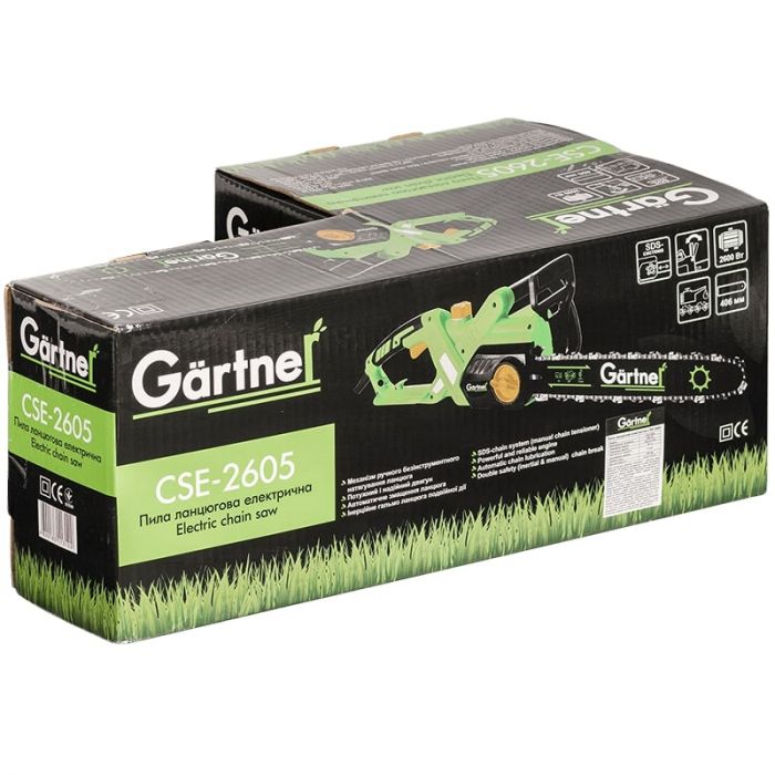 Пила ланцюгова мережева Gartner CSE-2605 2600Вт 40см 5кг