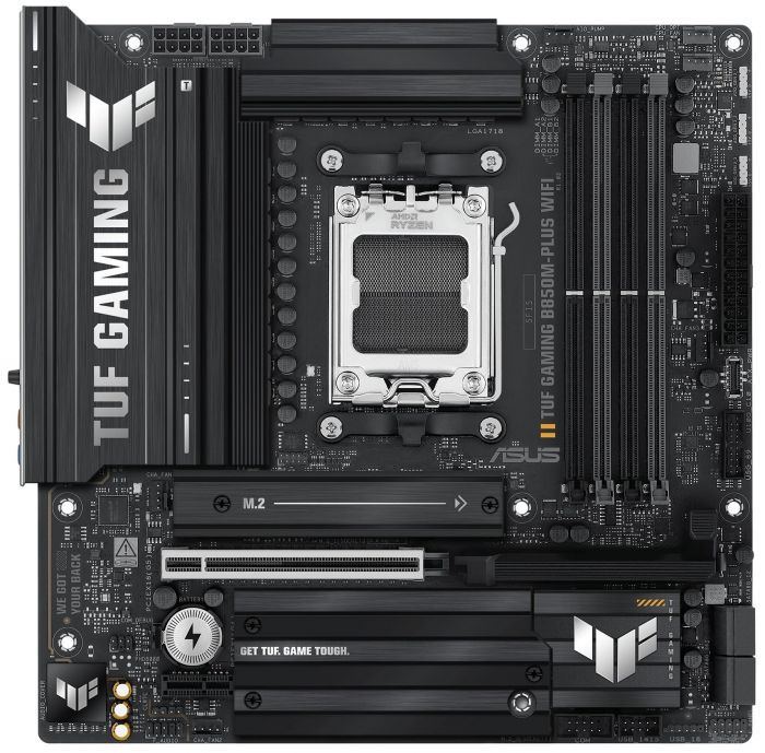 Материнcька плата ASUS TUF GAMING B850M-PLUS WIFI sAM5 B850 4xDDR5 M.2 HDMI DP Wi-Fi BT mATX