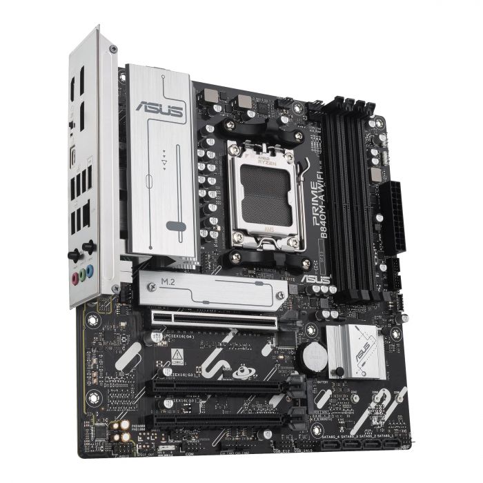 Материнcька плата ASUS PRIME B840M-A WIFI sAM5 B840 4xDDR5 M.2 HDMI DP WiFi BT mATX