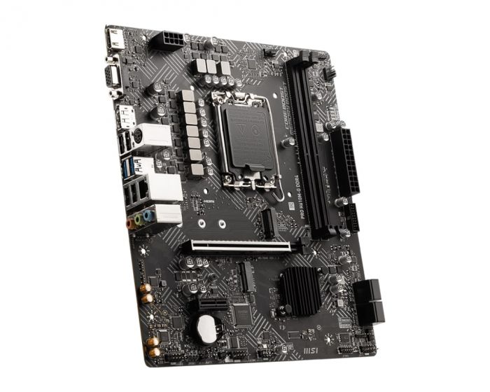 Материнcька плата MSI PRO H610M-G DDR4 s1700 H610 2xDDR4 M.2 HDMI DP D-Sub mATX