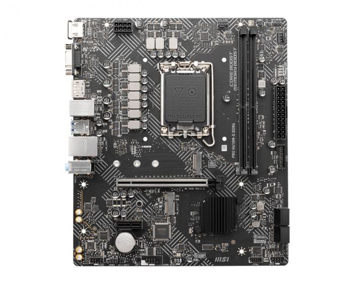 Материнcька плата MSI PRO H610M-G DDR4 s1700 H610 2xDDR4 M.2 HDMI DP D-Sub mATX