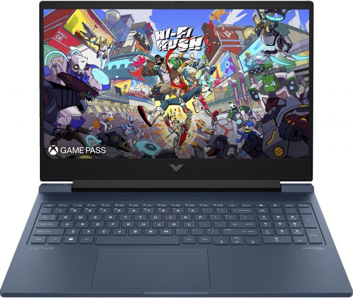 Ноутбук HP Victus 16-r0014ua 16.1" FHD IPS AG, Intel i5-13500H, 32GB, F512GB, NVD4050-6, DOS, синій
