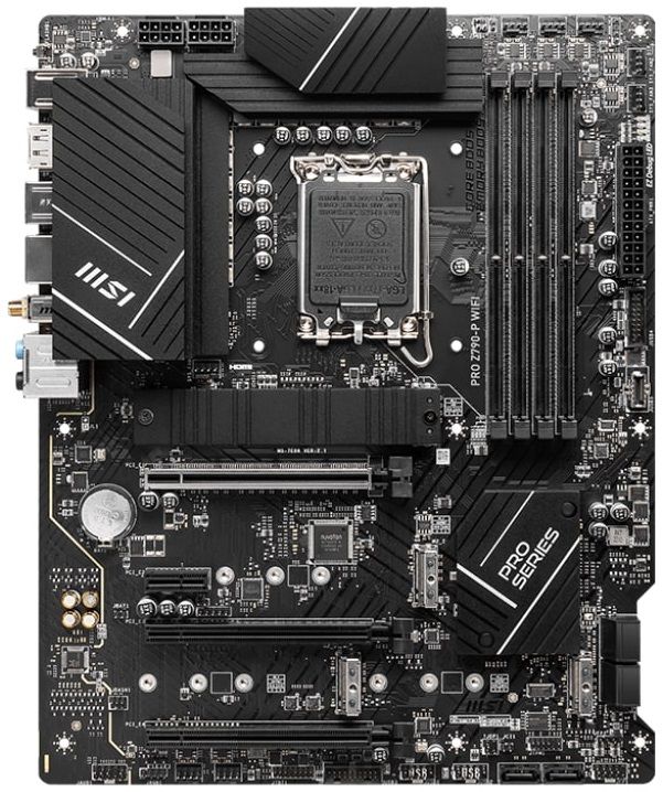 Материнcька плата MSI PRO Z790-P WIFI DDR5 s1700 Z790 4xDDR5 M.2 HDMI DP Wi-Fi BT ATX