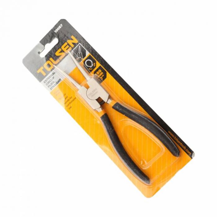 Щипці для стопорних кілець Tolsen, прямі, 19-60мм, 175мм