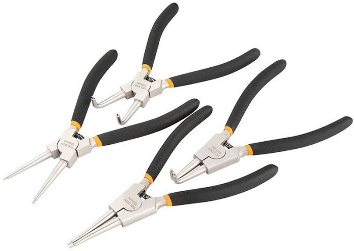 Щипці для стопорних кілець Tolsen, набір 4шт, 19-60мм, CrV