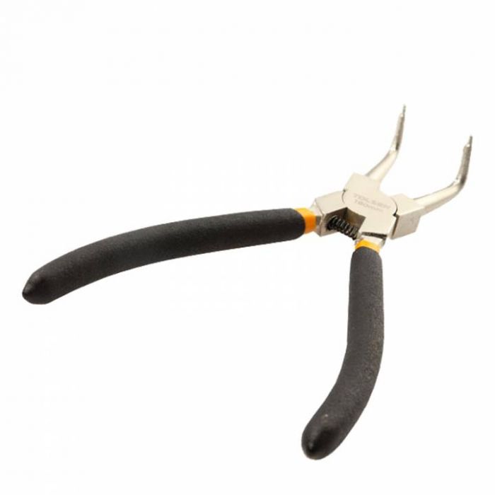 Щипці для стопорних кілець Tolsen, вигнуті, 19-60мм, 165мм