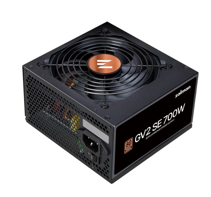 Блок живлення Zalman GV2SE  (700W) 88%, 80+ Bronze, 120мм, 1xMB 24pin(20+4), 1xCPU(4+4 pin + 8pin), 4xMolex, 6xSATA, 4xPCIe 8pin(6+2)