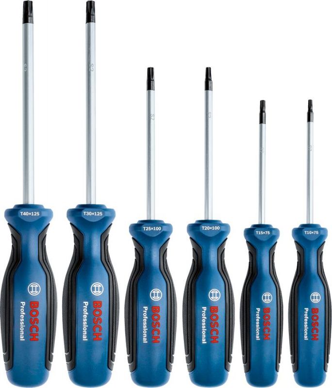 Викрутка Bosch набір 6шт, SL 4.5, 5.5, 6.5, PH1, PH2