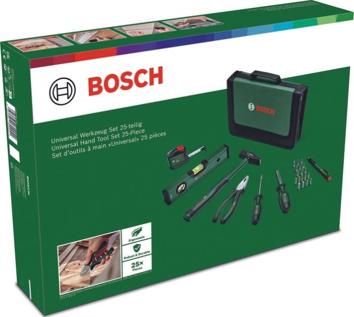 Набір інструментів Bosch, 25шт, універсальних