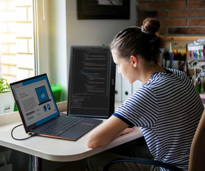 Монітор портативний MSI 15.6" PRO MP161-E2U mHDMI, 2xUSB-C, MM, IPS, Cover