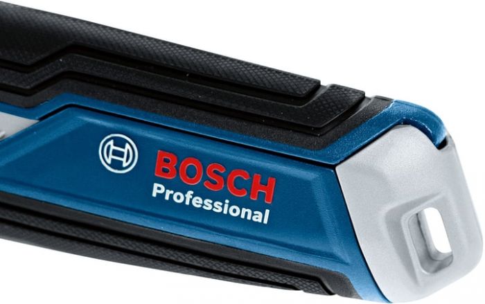 Ніж будівельний трапецієподібний складаний Bosch, пластиковий корпус, 253 мм, набір лез 13шт