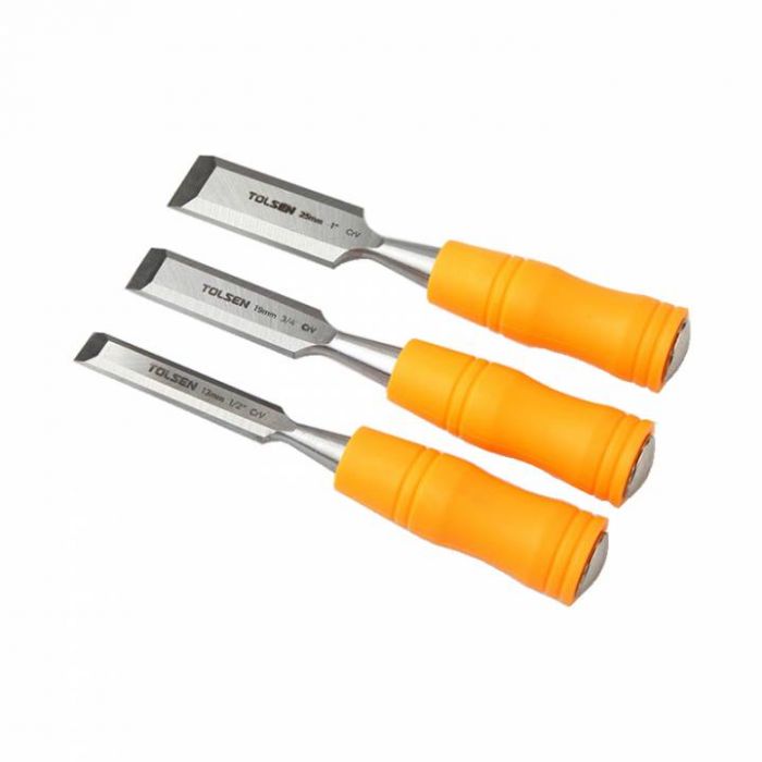 Стамеска Tolsen, набір 3шт, 13-19-25мм, 190мм, CrV