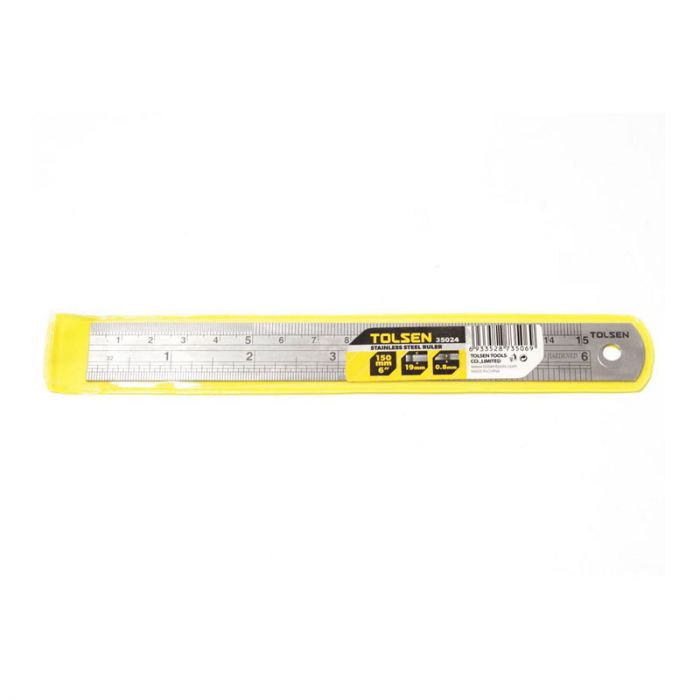 Лінійка Tolsen, нержавіюча сталь, 150мм