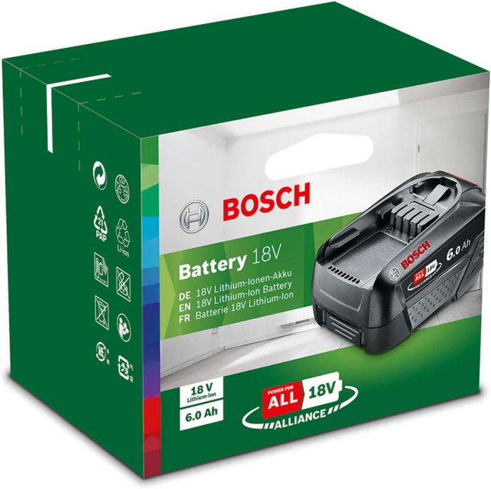Акумулятор Bosch PBA, 18В, 6А·год, 0.7кг