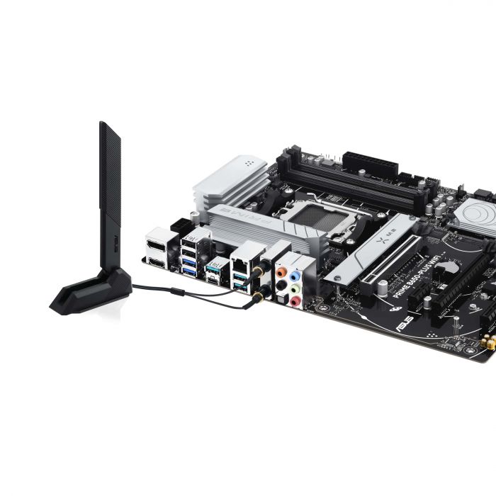 Материнcька плата ASUS PRIME B650-PLUS WIFI sAM5 B650 4xDDR5 M.2 HDMI DP WiFi BT ATX