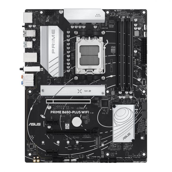 Материнcька плата ASUS PRIME B650-PLUS WIFI sAM5 B650 4xDDR5 M.2 HDMI DP WiFi BT ATX
