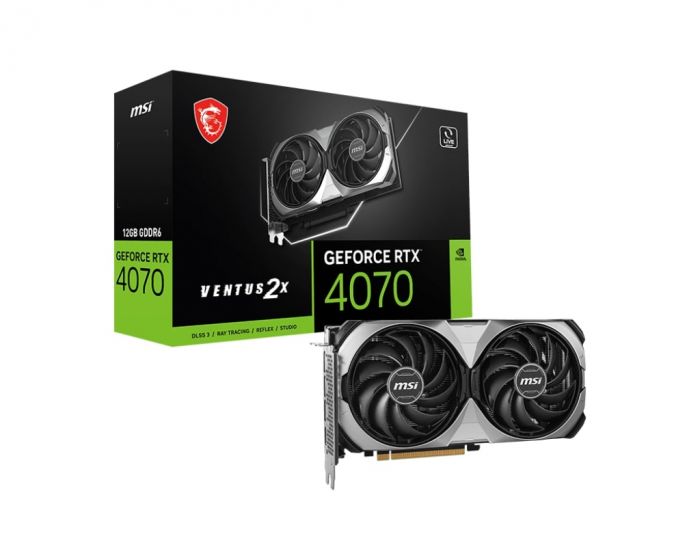 Відеокарта MSI GeForce RTX 4070 12GB GDDR6 VENTUS 2X E1