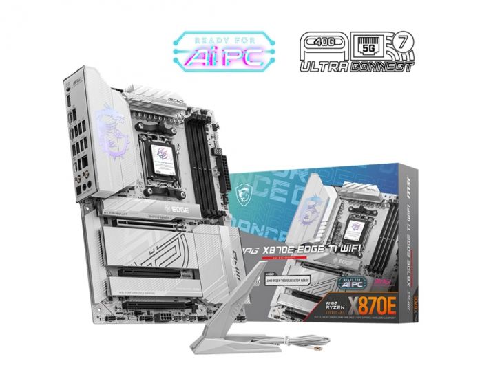 Материнcька плата MSI MPG X870E EDGE TI WIFI sAM5 X870E 4xDDR5 M.2 HDMI WiFi BT ATX
