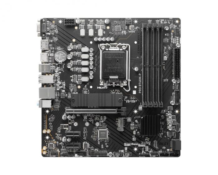 Материнcька плата MSI PRO B760M-P s1700 B760 4xDDR5 M.2 HDMI DP D-Sub mATX