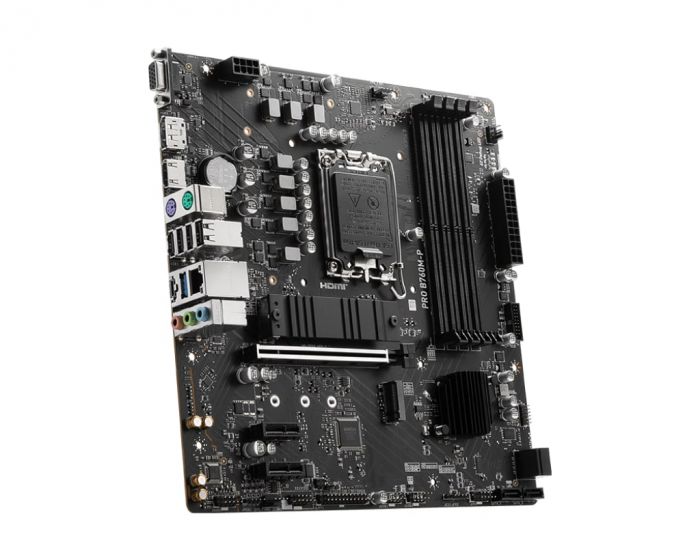 Материнcька плата MSI PRO B760M-P s1700 B760 4xDDR5 M.2 HDMI DP D-Sub mATX