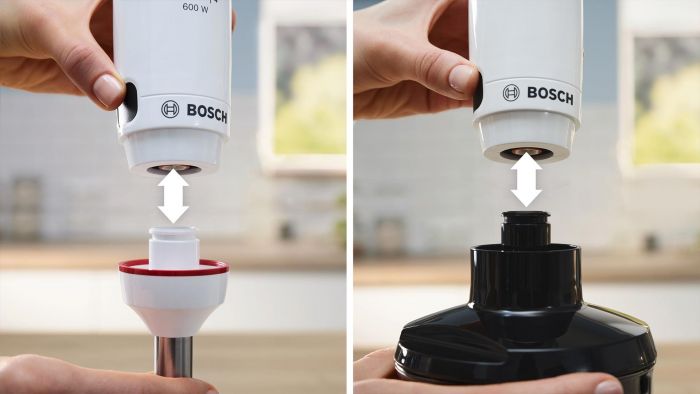 Блендер Bosch заглибний 600Вт, подрібнювач, вінчик, білий