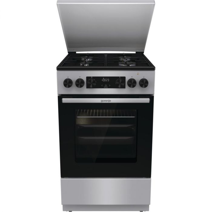 Плита Gorenje комбінована, 70л, 50x60см, дисплей, IconLed, емальовані, нерж