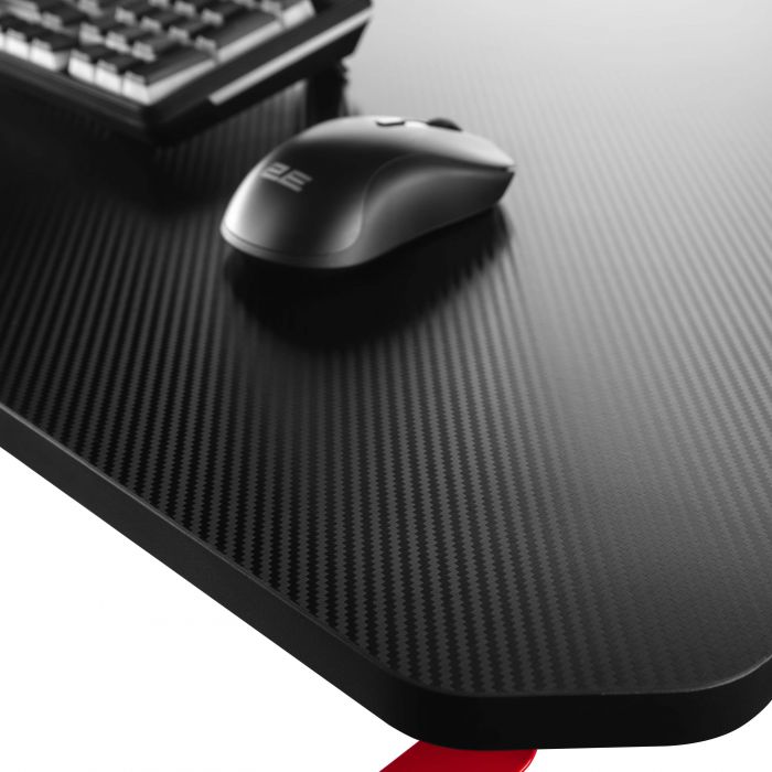 Стіл комп'ютерний 2E GAMING OTOROSHI, 120х60x75см, чорно-червоний