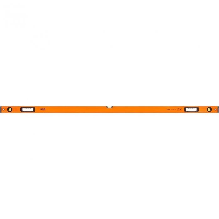Рівень Neo Tools S 400 алюмінієвий, 200 см, 3 капсули, 2 отвори для рук