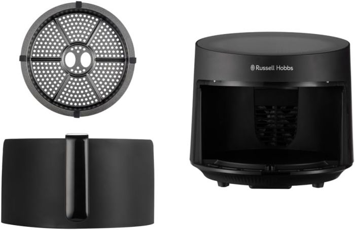 Мультипіч Russell Hobbs Satisfry Panoramic- 1500Вт, чаша-5л, сенсорне управл., 10 авто. програм, пластик/скло, чорний