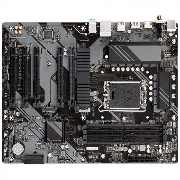 Материнська плата GIGABYTE B760 DS3H AX s1700 B760 4xDDR5 M.2 HDMI DP Wi-Fi ATX