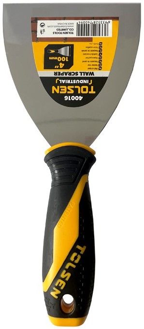 Шпатель Tolsen, 1.1мм, ширина 100мм, сталь, двокомпонентне руків’я