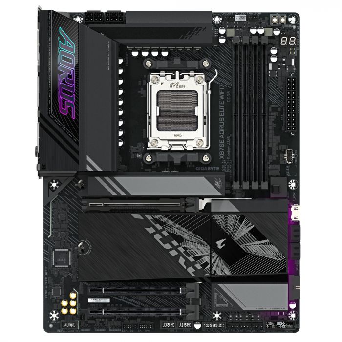 Материнська плата GIGABYTE X870E A ELITE WIFI7 sAM5 X870 4xDDR5 M.2 HDMI Typc-C ATX