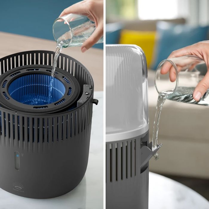Зволожувач повітря Philips традиційне зволоження Series 5001, 56м2, 4.5л, 400мл/г, електр. кер-ння, режим сну, нічник, темно-синій