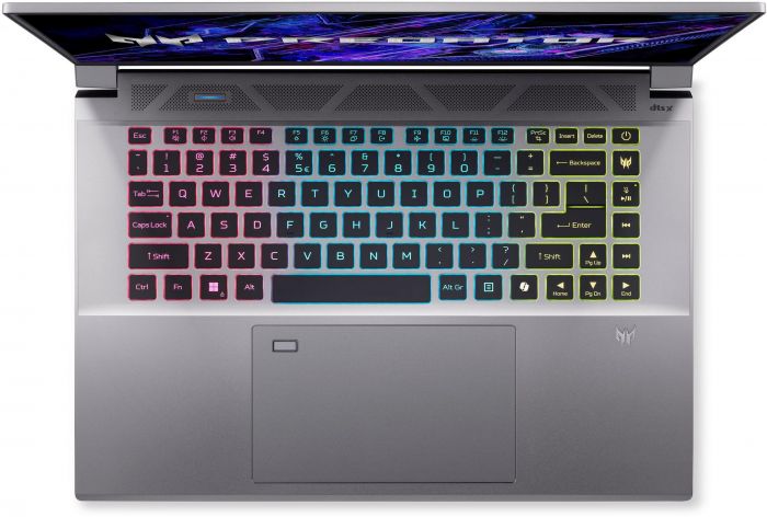 Ноутбук Acer Predator Triton Neo 16 PTN16-51 16" 3.2K WQXGA IPS, Intel U7-155H, 32GB, F1TB, NVD4070-8, Lin, сріблястий