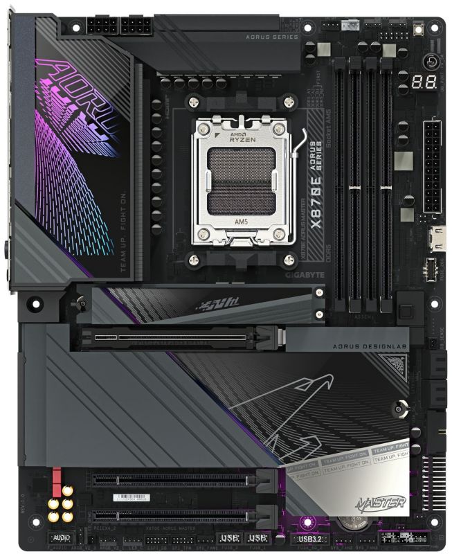 Материнська плата GIGABYTE X870E AORUS MASTER sAM5 X870 4xDDR5 M.2 HDMI Typc-C ATX
