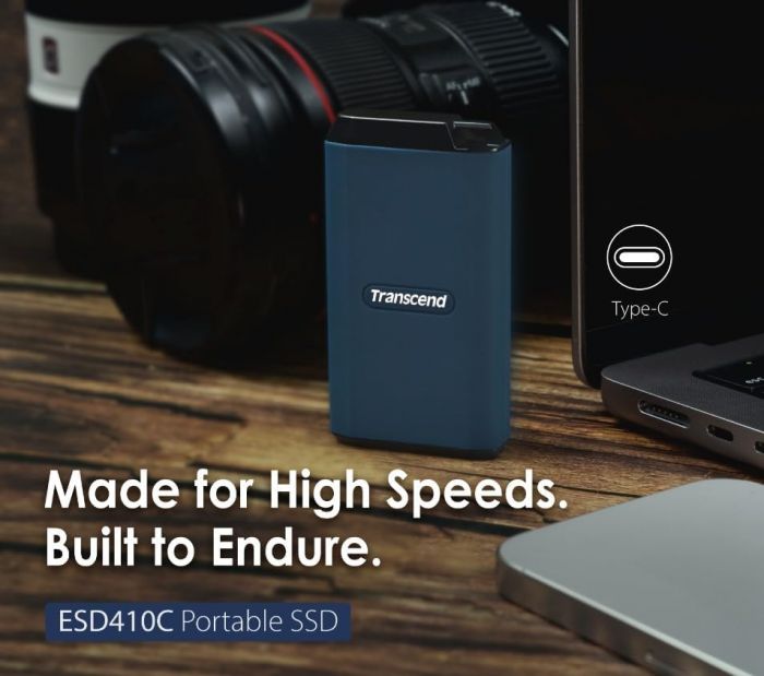 Портативний SSD Transcend 2TB USB 3.2 Gen 2 Type-C ESD410C