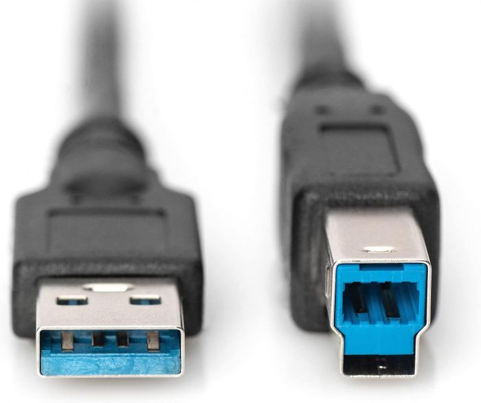 Кабель DIGITUS USB 3.0 (AM/BM) 1.8м, чорний