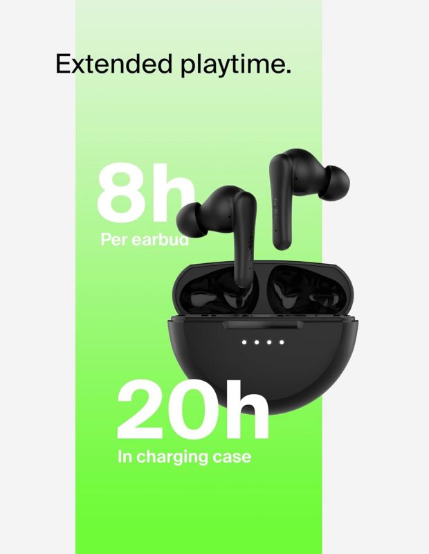 Навушники TWS Belkin Soundform Rhythm True Wireless, чорний