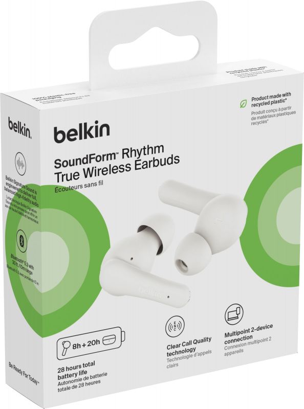 Навушники TWS Belkin Soundform Motion True Wireless, білий