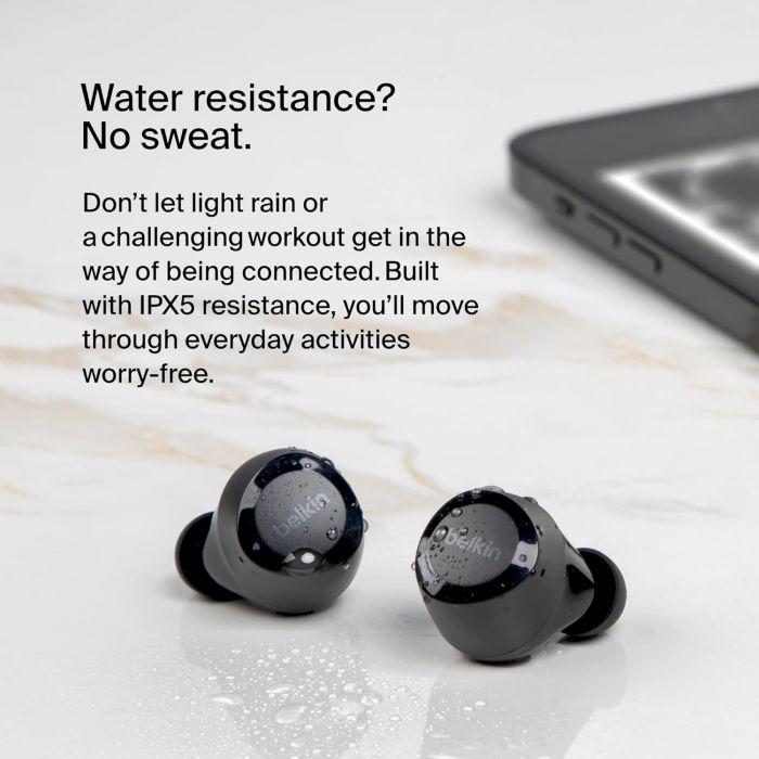 Навушники TWS Belkin Soundform Bolt True Wireless, чорний