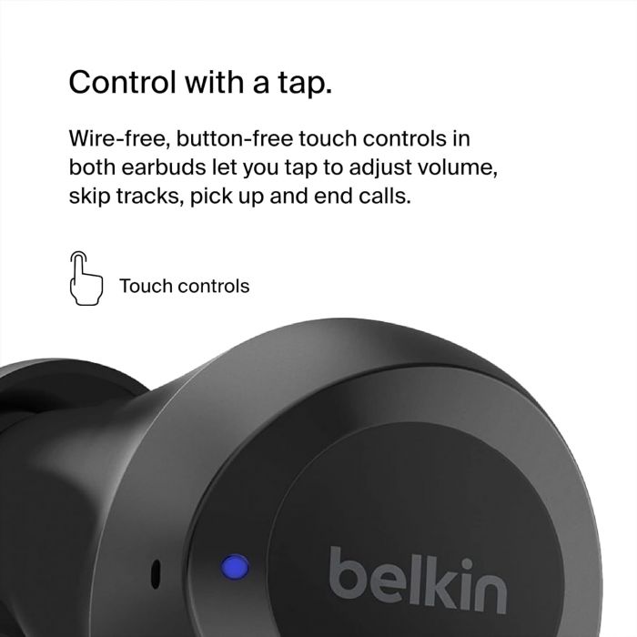 Навушники TWS Belkin Soundform Bolt True Wireless, чорний