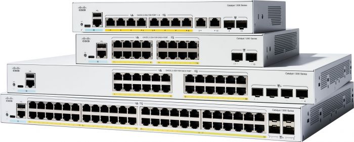 Комутатор Cisco Catalyst 1200 24xGE, 4x1G SFP