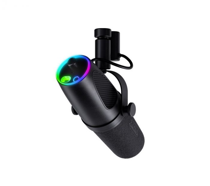 Мікрофон геймінговий CHERRY XTRFY NGALE X, Cardioid, USB-A, 2м, RGB, чорний