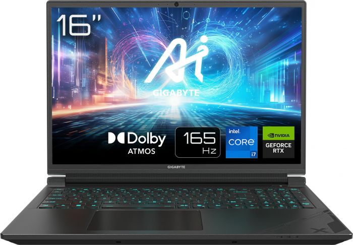 Ноутбук Gigabyte G6X 16.0 FHD, Intel i7-13650HX, 16GB, F512GB, NVD4050-6, DOS, чорний